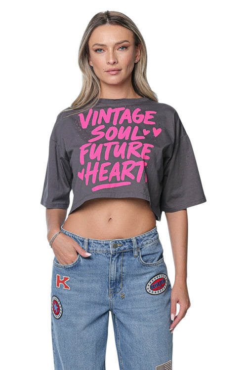 Tricou One Teaspoon Vintage Soul Crop