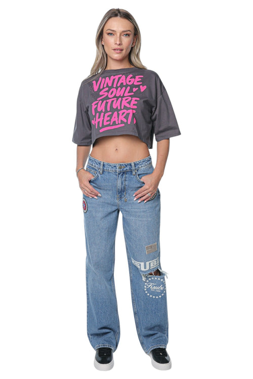 Tricou One Teaspoon Vintage Soul Crop