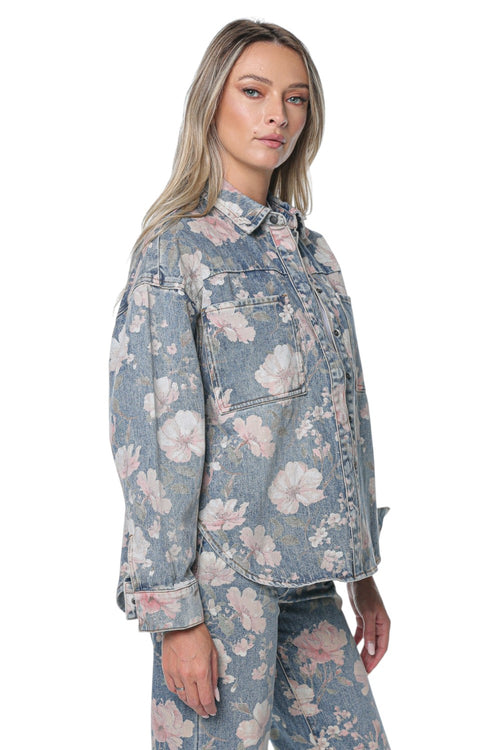 Camasa One Teaspoon Bloom Daria Shacket