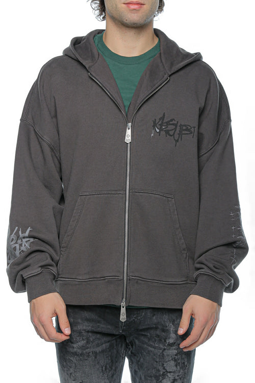 Hanorac Ksubi Graff Ekcess Zip Thru Hoodie Faded