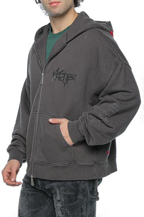 Hanorac Ksubi Graff Ekcess Zip Thru Hoodie Faded