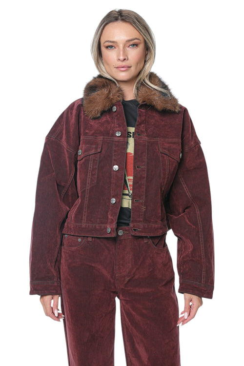 Jacheta Ksubi Relaxed Trucker Merlot