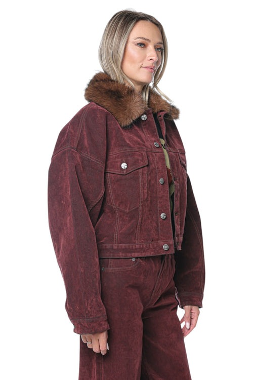 Jacheta Ksubi Relaxed Trucker Merlot
