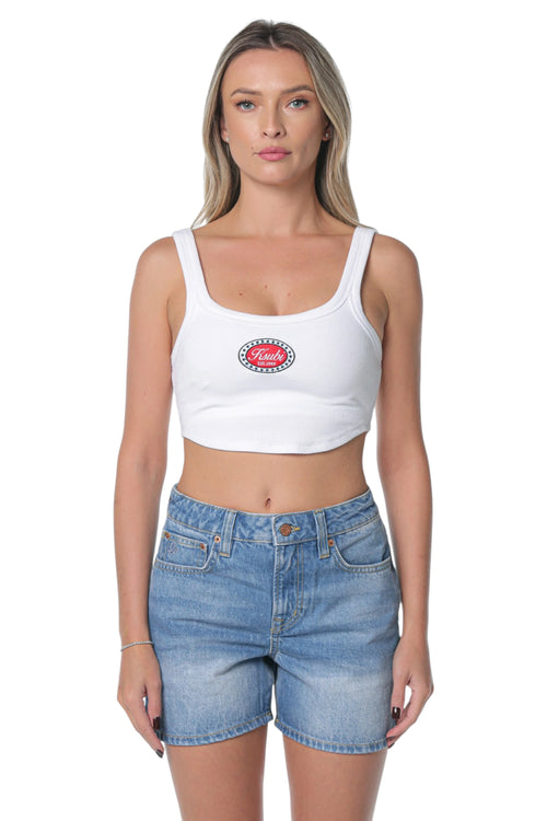 Top Ksubi Badge Chloe Crop Alb