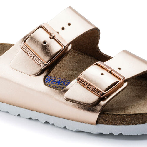 Slapi BIRKENSTOCK Arizona Sfb Lena Metallic Copp