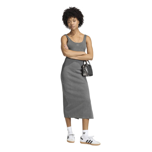 Rochie adidas Originals Essentials Rib Tank Maxi Dress Washed