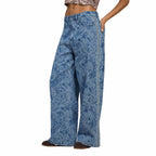 Jeans adidas Originals Adidas Liberty London Firebird Mid Rise Straight Denim