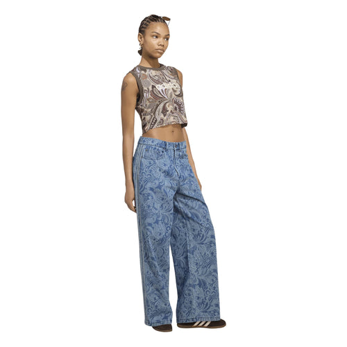 Jeans adidas Originals Adidas Liberty London Firebird Mid Rise Straight Denim