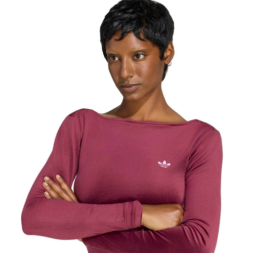Bluza adidas Originals Essentials Velour Scooped Back Ls