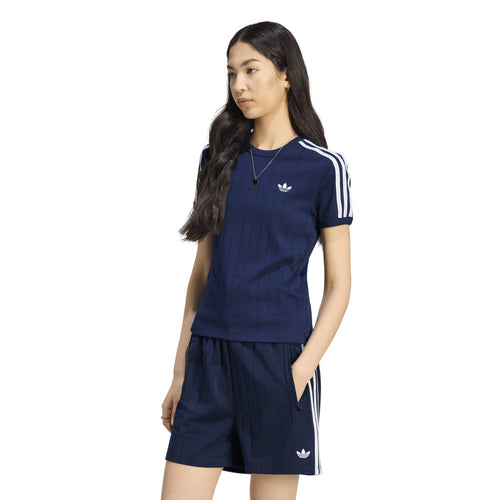Tricou adidas Originals Pinstripe Short Sleeve Slim