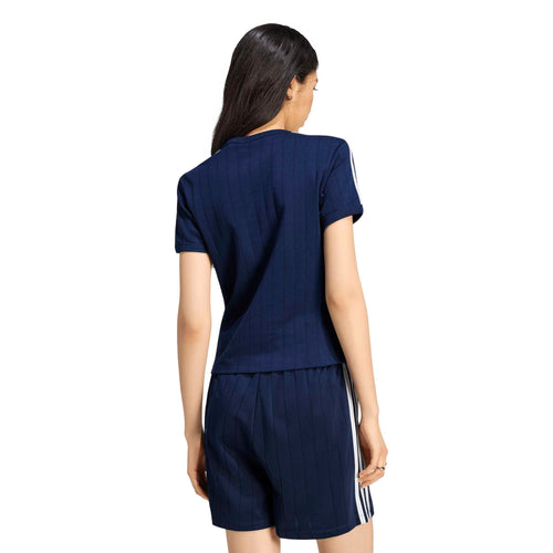 Tricou adidas Originals Pinstripe Short Sleeve Slim