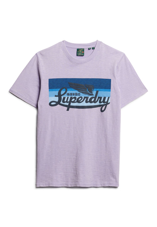 CALI STRIPED LOGO T SHIRT