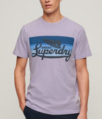 CALI STRIPED LOGO T SHIRT