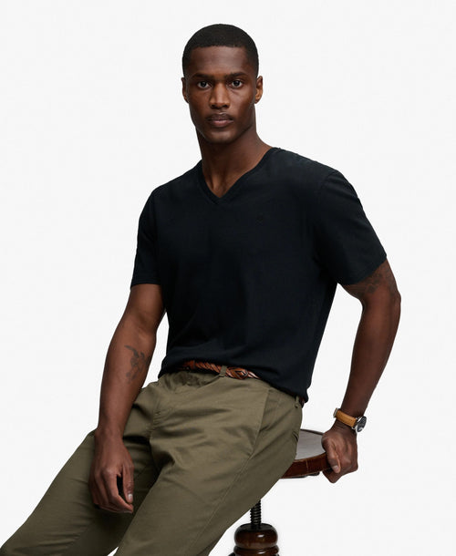 Tricou Superdry Classic Linen V Neck
