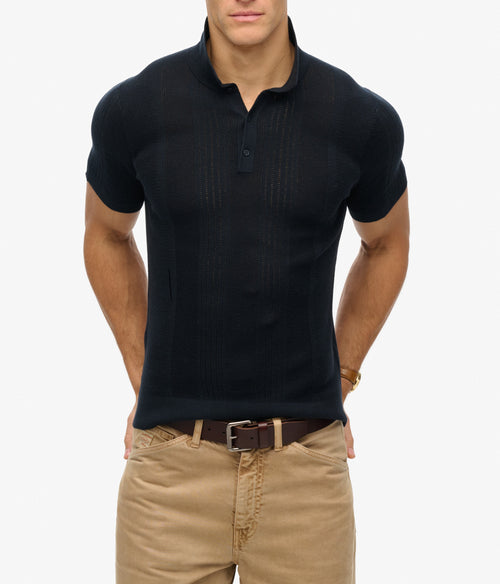 Tricou polo Superdry Short Sleeve Knitted Polo