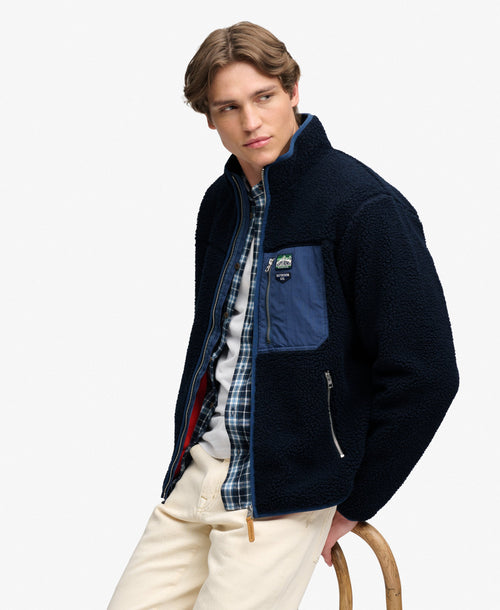 Jacheta Superdry Vintage Retro Full Zip Fleece