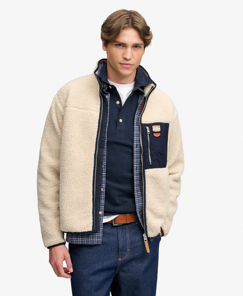 Jacheta Superdry Vintage Retro Full Zip Fleece