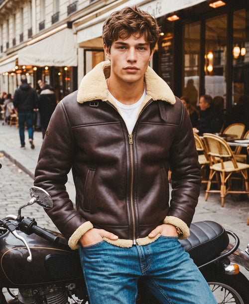 Jacheta Superdry Faux Shearling Aviator