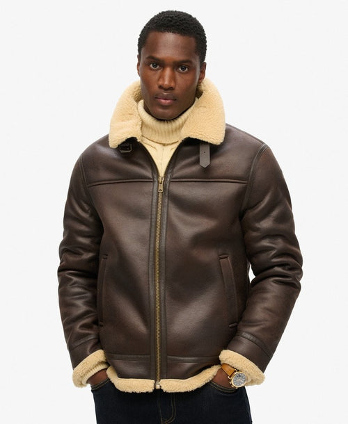 Jacheta Superdry Faux Shearling Aviator