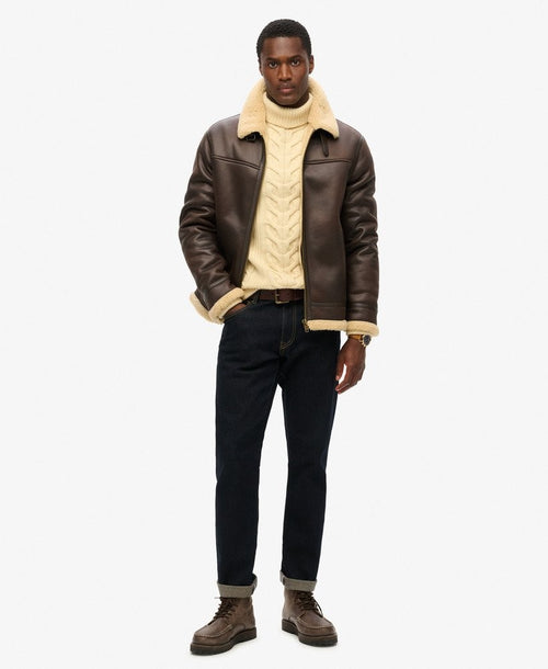 Jacheta Superdry Faux Shearling Aviator