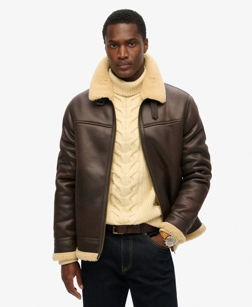 Jacheta Superdry Faux Shearling Aviator