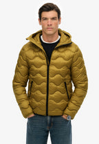 Jacheta down Superdry Hooded Quilted Wave Padded