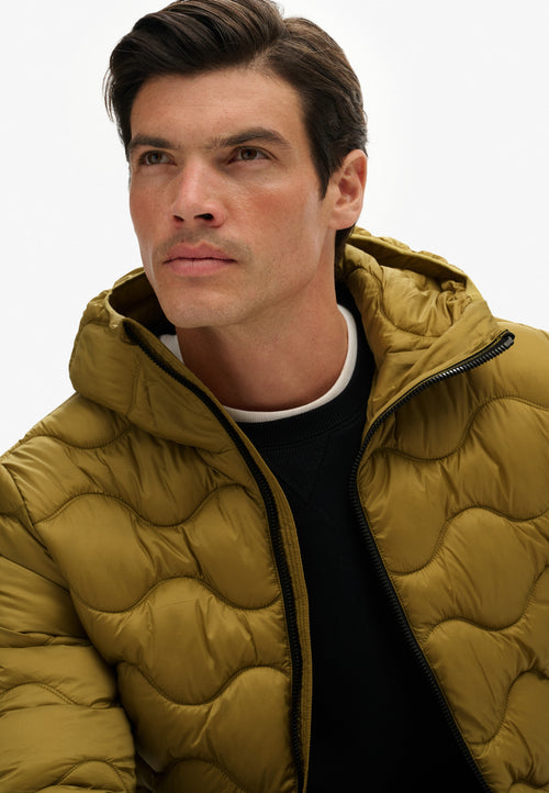 Jacheta down Superdry Hooded Quilted Wave Padded
