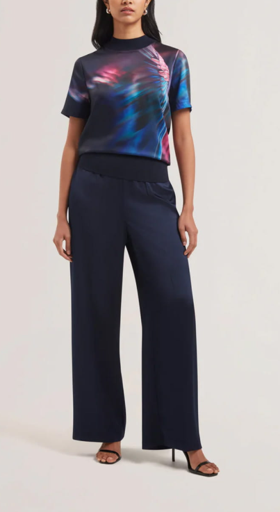 Tricou Ted Baker Mimraa Woven Front Knitted