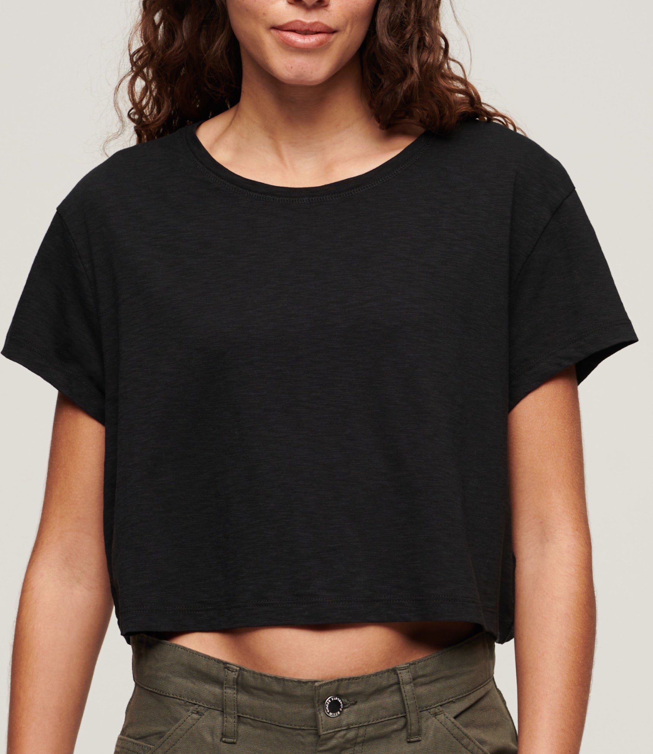 SLOUCHY CROPPED TEE