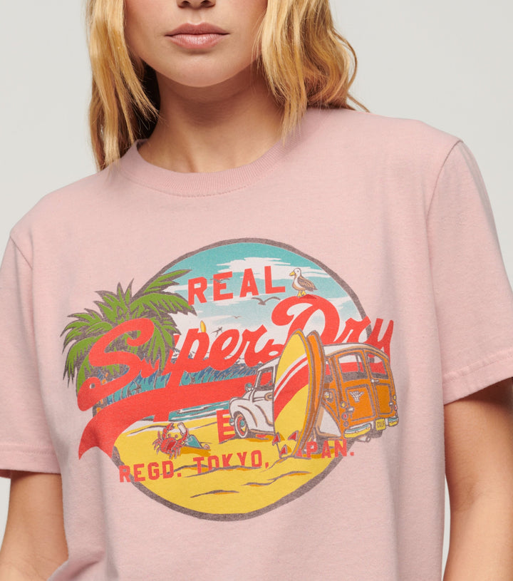 Tricou dama LA VL GRAPHIC RELAXED TEE - 2