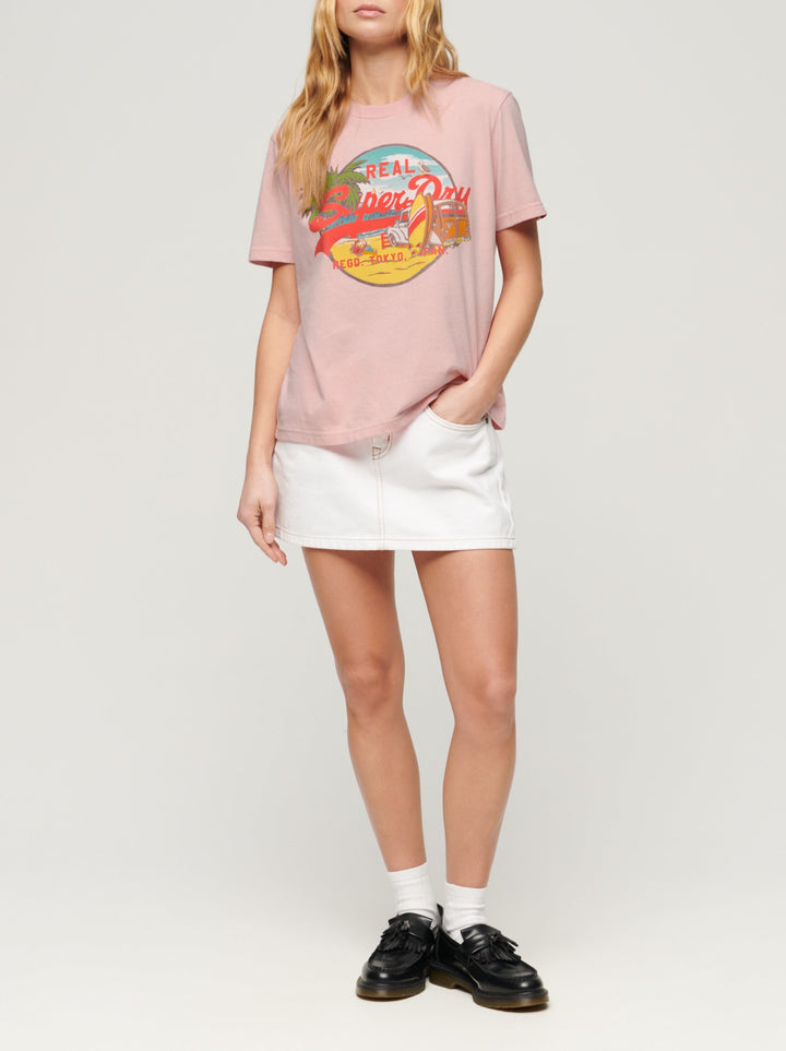 Tricou dama LA VL GRAPHIC RELAXED TEE - 1