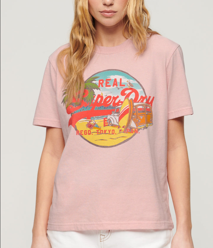 Tricou dama LA VL GRAPHIC RELAXED TEE