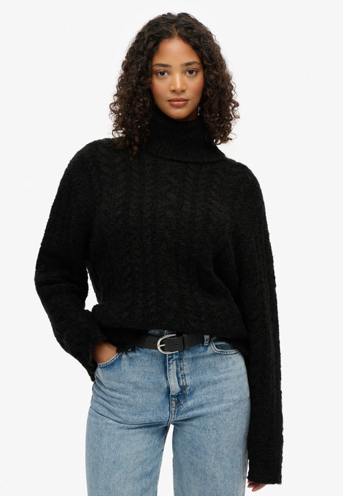 Bluza Superdry Cable Roll Neck Jumper