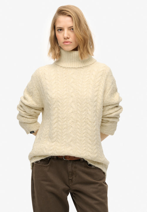 Bluza Superdry Cable Roll Neck Jumper