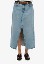 Fusta Superdry Denim Split Maxi