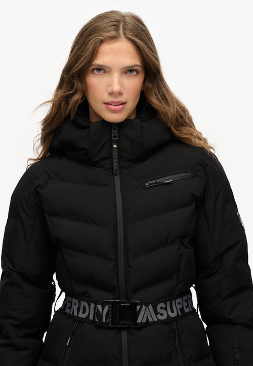 Jacheta down Superdry Luxe Belted Ski Padded