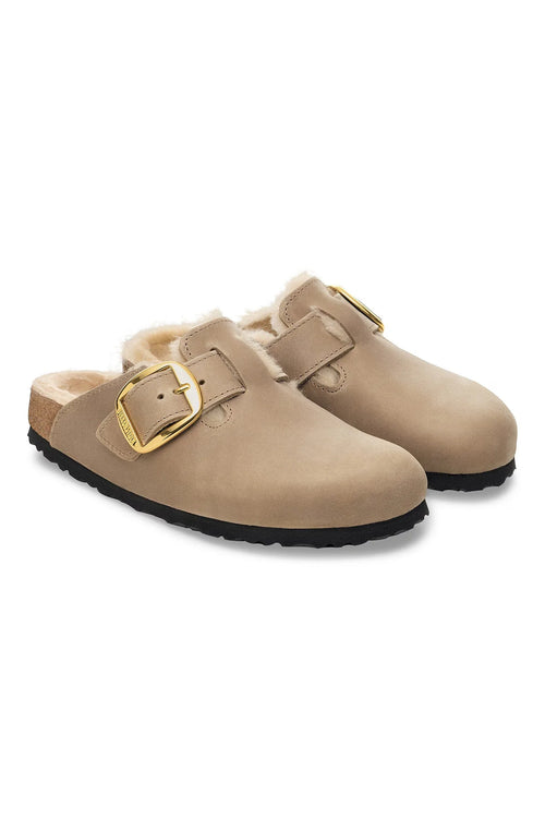 Saboti Birkenstock Boston Bb Shearling Leoi Tabacco
