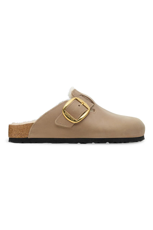 Saboti Birkenstock Boston Bb Shearling Leoi Tabacco