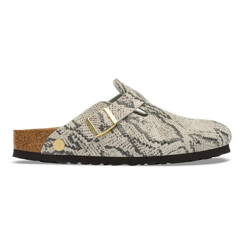 Saboti Birkenstock Boston Print Leve Snake Oyster