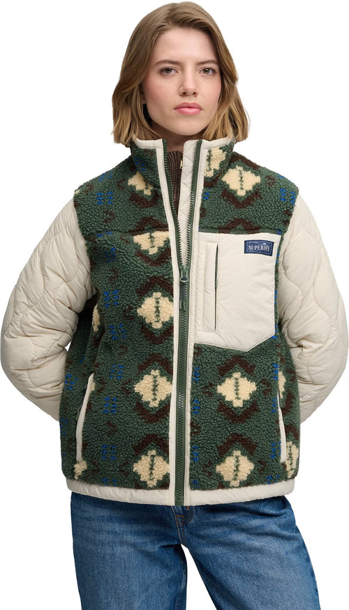 Jacheta Superdry Fleece Onion Quilt Hybrid