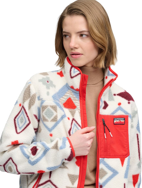 Hanorac Superdry Outdoor Printed Zip Fleece