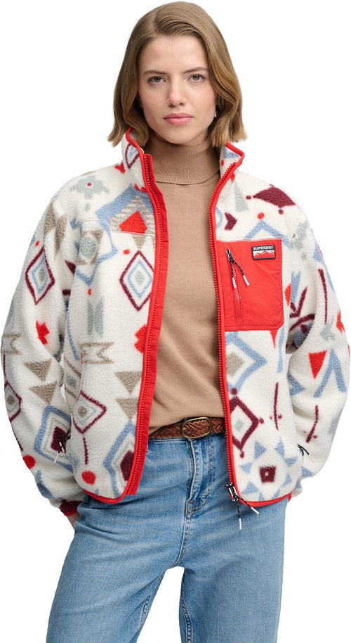 Hanorac Superdry Outdoor Printed Zip Fleece
