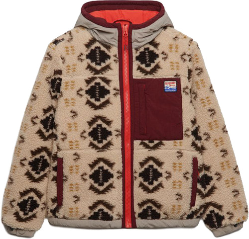 Jacheta Superdry Sherpa Jaquard Fleece Hybrid
