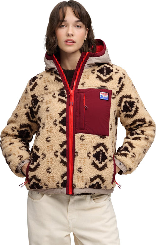 Jacheta Superdry Sherpa Jaquard Fleece Hybrid