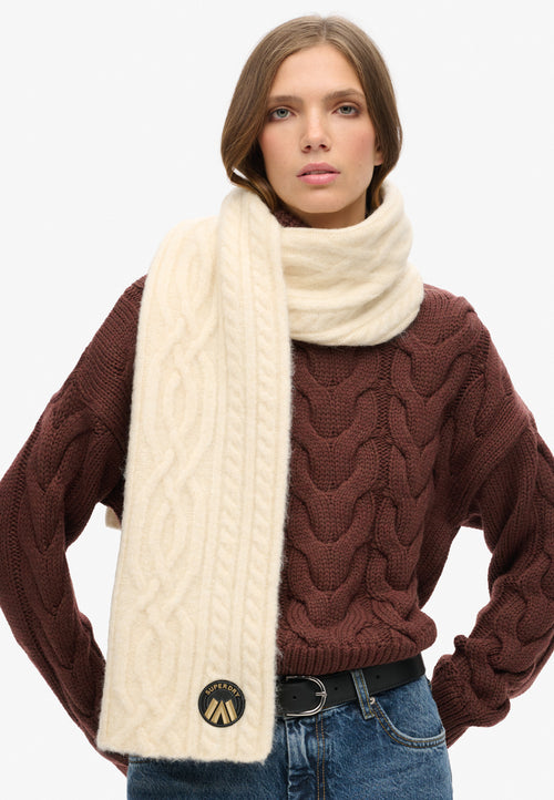 Esarfa Superdry Cable Luxe Knit