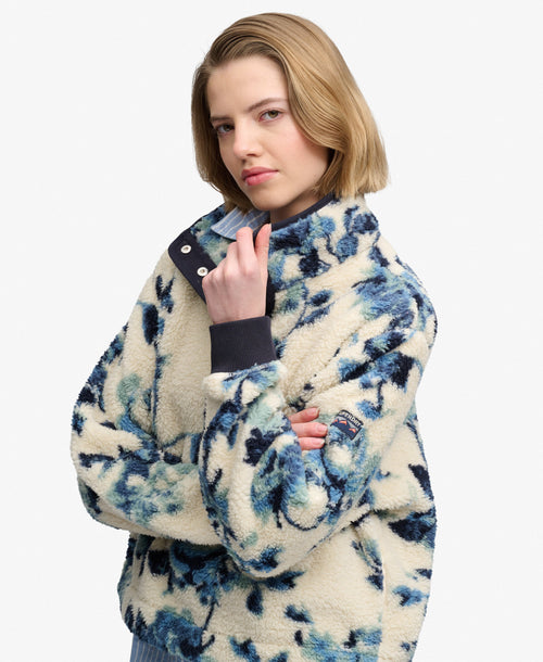 Hanorac Superdry Super Soft Printed Half Button
