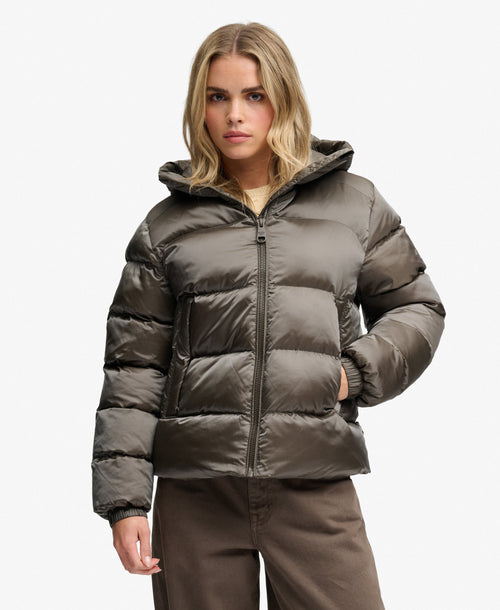 Jacheta Superdry Hooded Shine Puffer