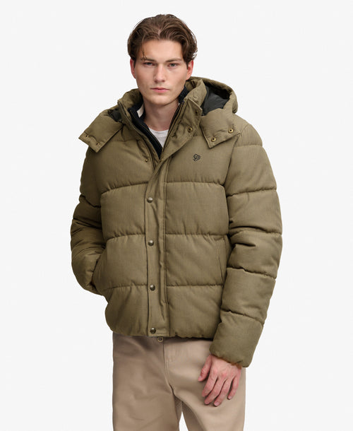 Jacheta Superdry Premium Hood Check Puffer