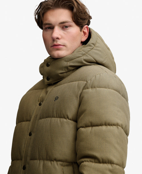 Jacheta Superdry Premium Hood Check Puffer