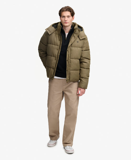 Jacheta Superdry Premium Hood Check Puffer
